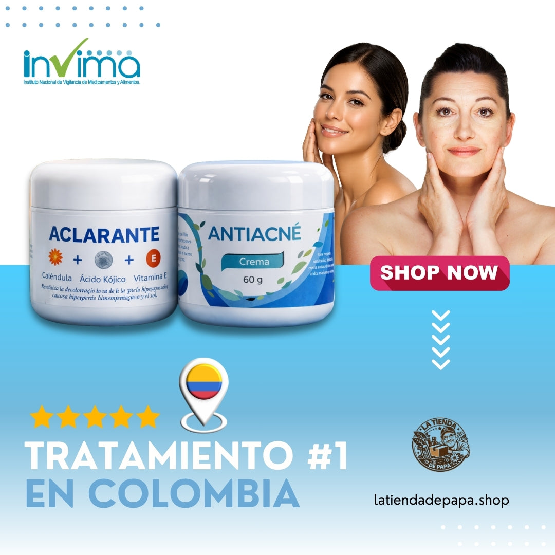 ¡Oferta especial 2×1 : Crema Aclarante Nocturna + Crema Antiacné!