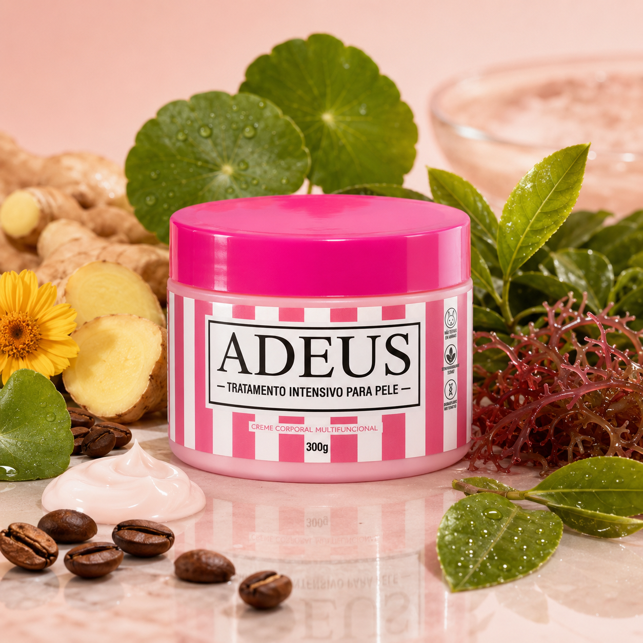 Crema Corporal ADEUS 300g | Rutina para Piel Más Suave, Firme y Uniforme