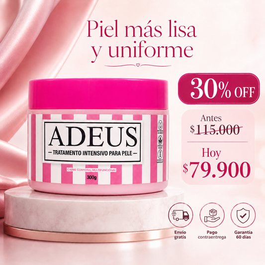 Crema Corporal ADEUS 300g | Rutina para Piel Más Suave, Firme y Uniforme