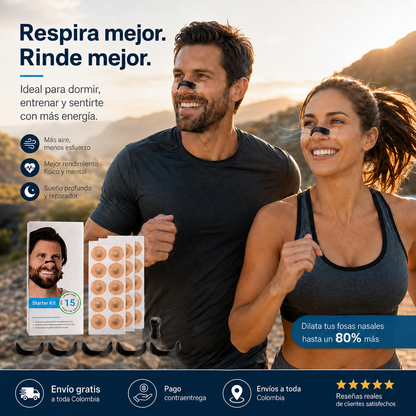 AirFlow Pro™ - Dilatador Nasal Magnético para respirar mejor día y noche